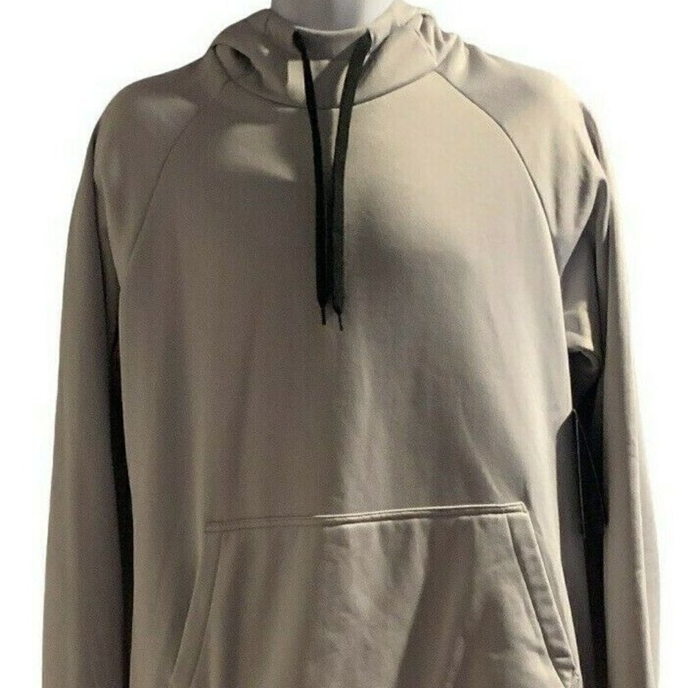 AND1 Mens Active Pivot Basketball Hoodie Pullover Size M Light Gray